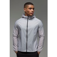 Man Active Lightweight Regenmantel - Grau - XL, Grau von boohooman