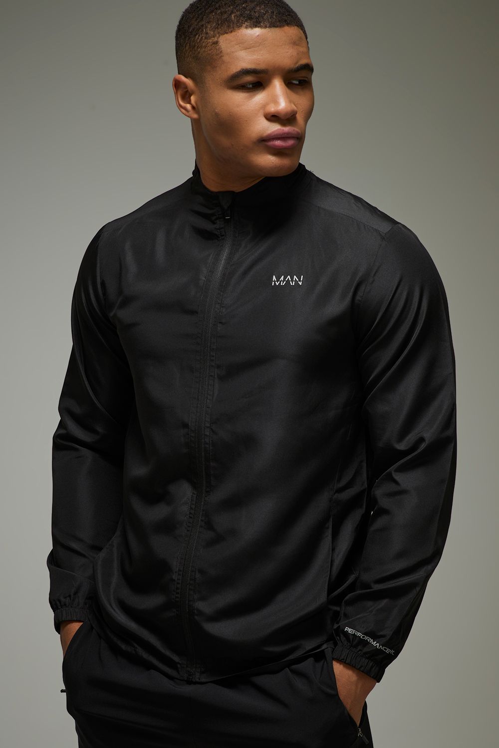 Man Active Lightweight Trainingsjacke - Schwarz - XL, Schwarz Man Active Lightweight Trainingsjacke - Schwarz - XL, Schwarz von boohooman