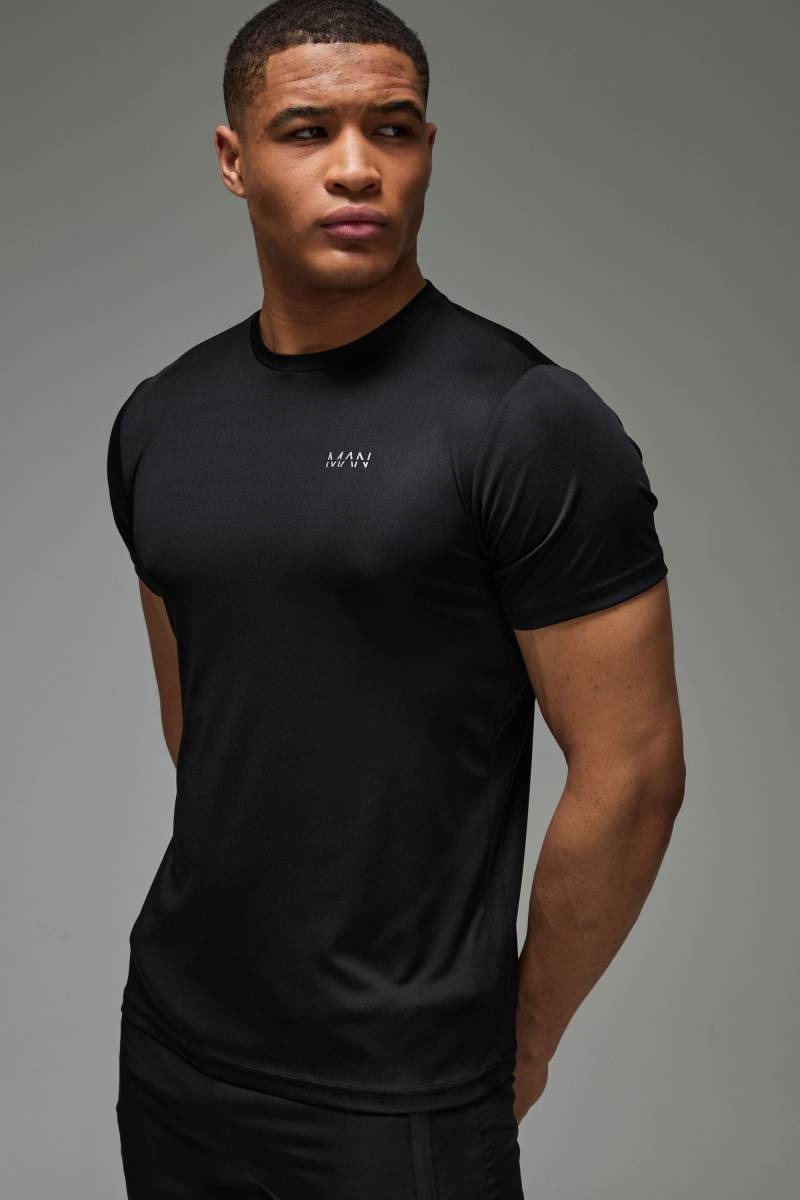 Man Active Lightweight T-Shirt - Schwarz - XS, Schwarz Man Active Lightweight T-Shirt - Schwarz - XS, Schwarz von boohooman
