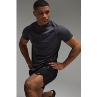 Man Active Mesh T-Shirt - Grau - XS, Grau Man Active Mesh T-Shirt - Grau - XS, Grau von boohooman