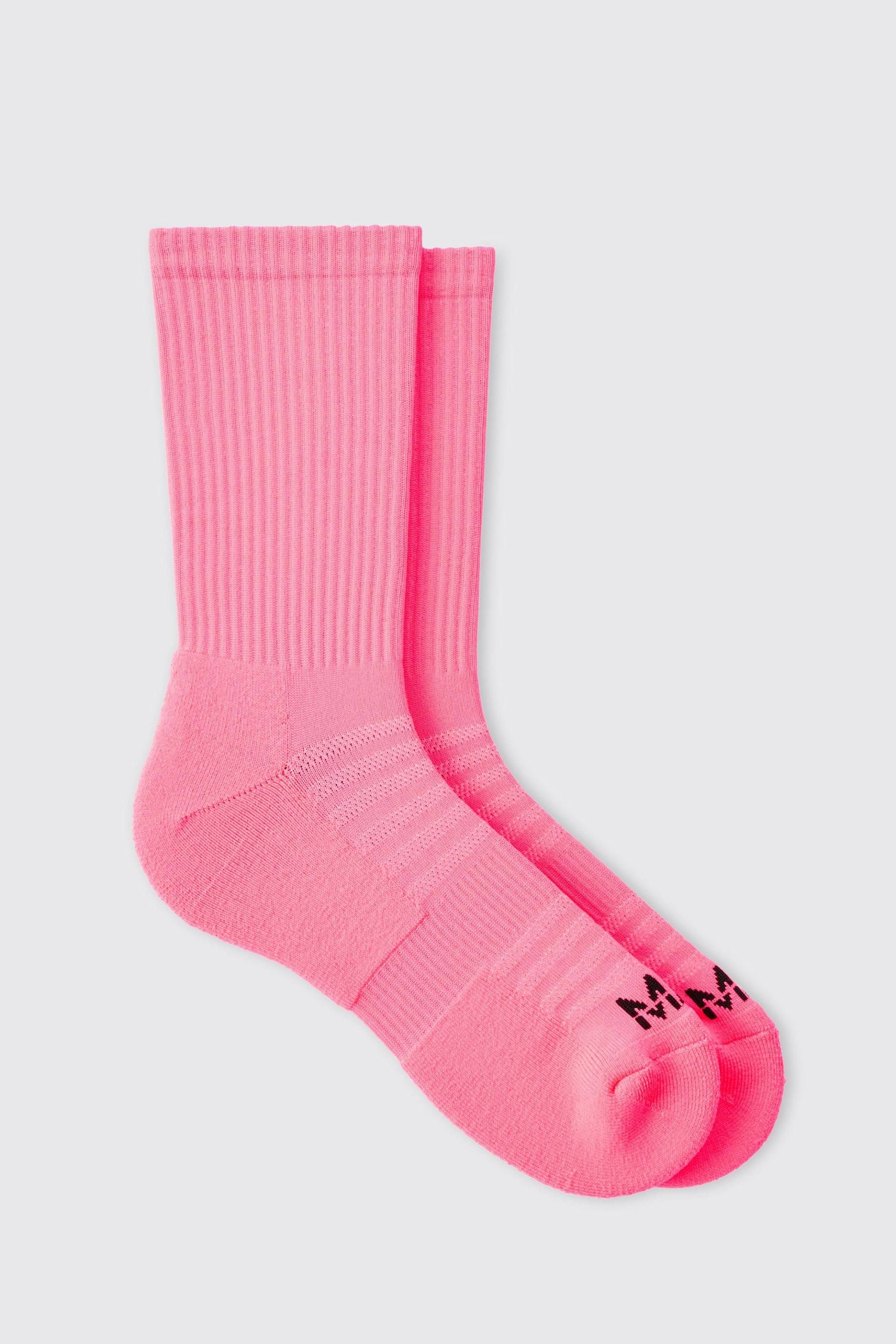 Man Active Neon Crew Socken von boohooman