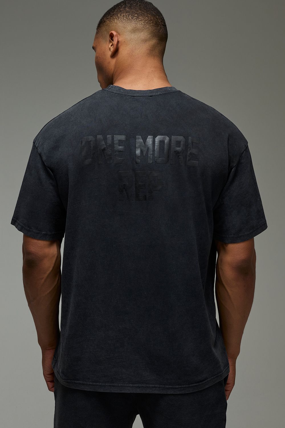 Man Active Oversize T-Shirt mit One More Rep Print von boohooman