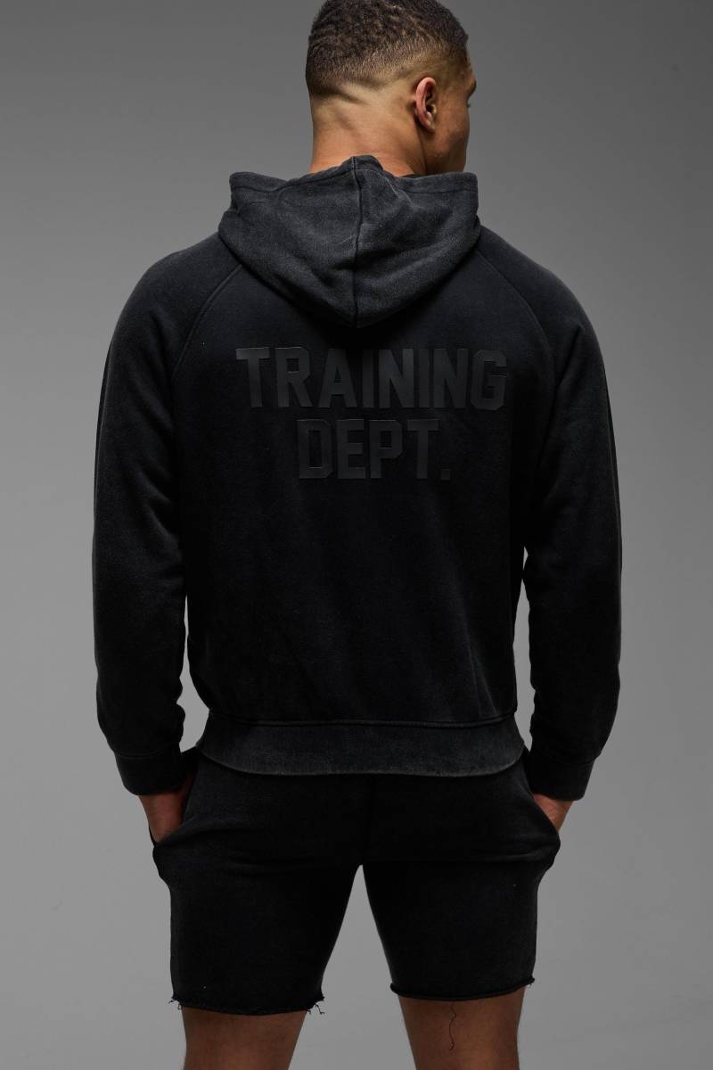 Man Active Oversize Trainingsanzug - Schwarz - S, Schwarz von boohooman