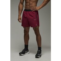 Man Active 5-in-1 Shorts - Rot - 2XL, Rot von boohooman