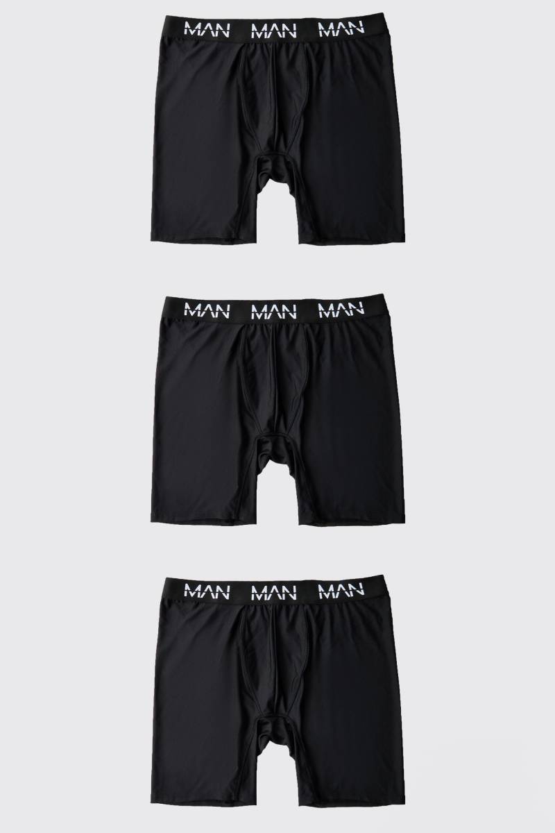3er-Pack Man Active Performance Boxershorts - Schwarz - XS, Schwarz 3er-Pack Man Active Performance Boxershorts - Schwarz - XS, Schwarz von boohooman