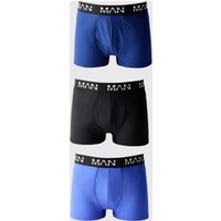 3er-Pack Man Active Performance Boxershorts mit Neon Logo - Mehrfarbig - L, Mehrfarbig von boohooman