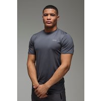 Man Active Performance T-Shirt - Grau - L, Grau von boohooman