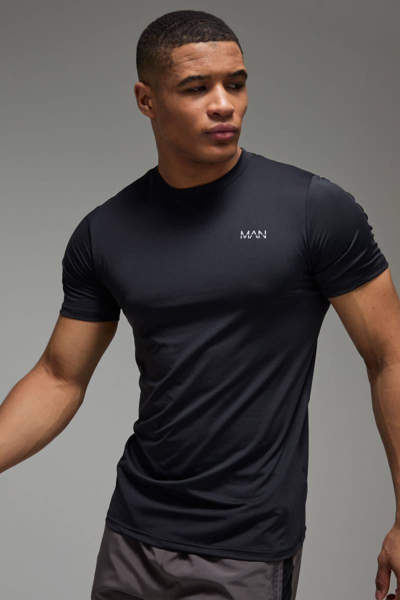 Man Active Performance T-Shirt - Schwarz - XS, Schwarz Man Active Performance T-Shirt - Schwarz - XS, Schwarz von boohooman