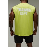 Man Active Performance Trainings Dept Oversize vesttop - Gelb - L, Gelb Man Active Performance Trainings Dept Oversize vesttop - Gelb - L, Gelb von boohooman
