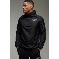 Man Active Performance Training Dept Windbreaker - Schwarz - S, Schwarz von boohooman