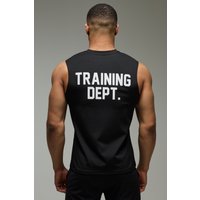 Man Active Performance Trainings Dept Oversize vesttop - Schwarz - XS, Schwarz Man Active Performance Trainings Dept Oversize vesttop - Schwarz - XS, Schwarz von boohooman