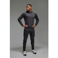 Man Active Pro Fleece Hoodie & Skinny Jogginghose - Grau - M, Grau von boohooman