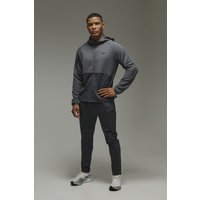 Gesteppter Man Active Hoodie und schmale Jogginghose - Grau - M, Grau von boohooman