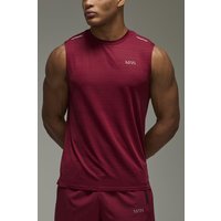 Man Active Regular Engineered Vest - Rot - XS, Rot Man Active Regular Engineered Vest - Rot - XS, Rot von boohooman