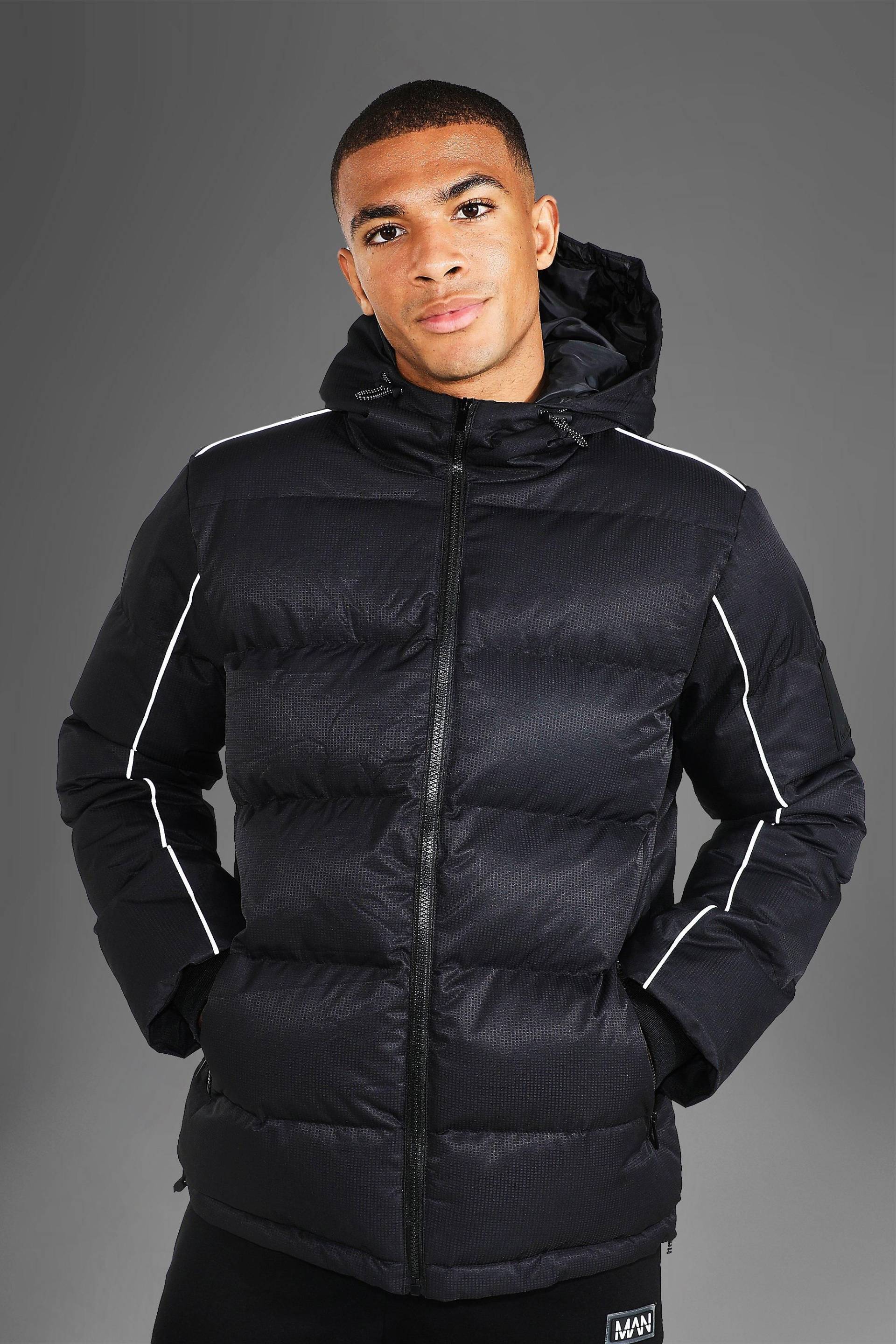 Man Active Ripstop Steppjacke von boohooman