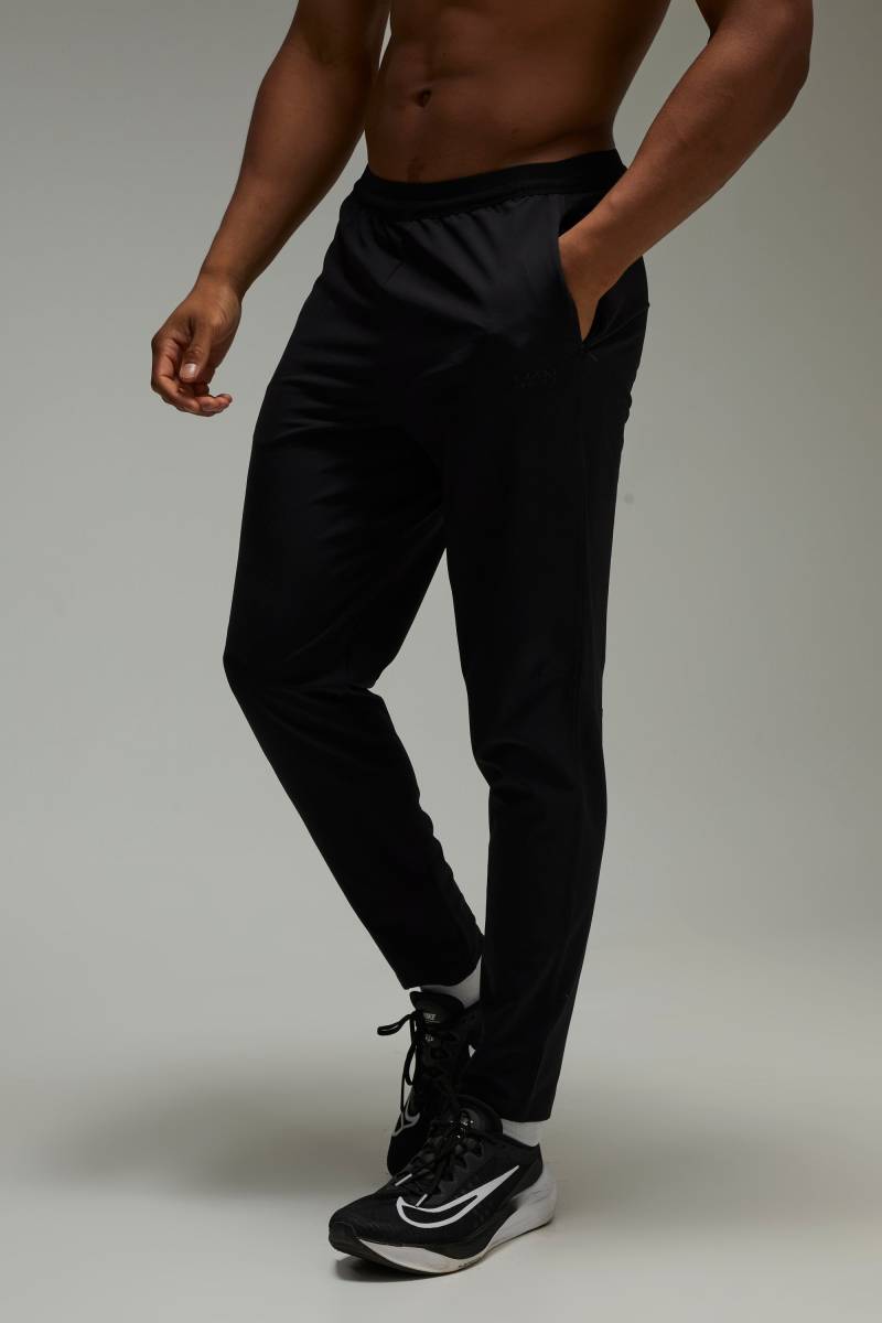 Schmale Man Active Ripstop Stretch-Jogginghose - Schwarz - 2XL, Schwarz von boohooman
