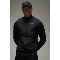 Gesteppte Man Active Lauf-Weste - Schwarz - XS, Schwarz von boohooman