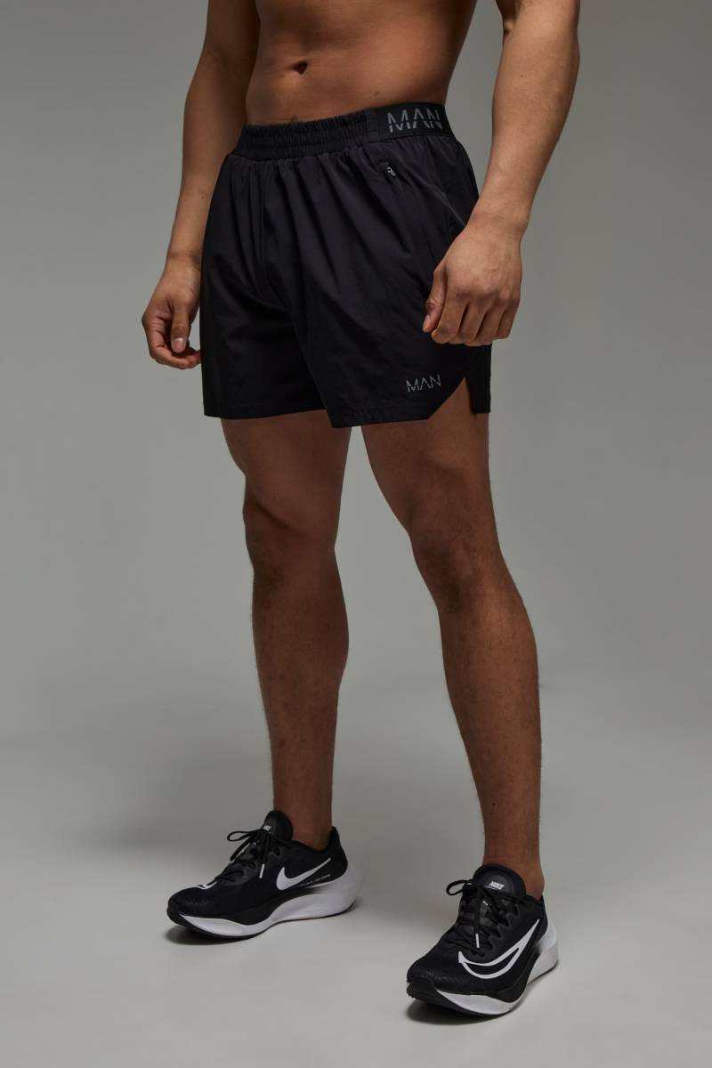 Man Active Shorts mit Logo - Schwarz - XS, Schwarz Man Active Shorts mit Logo - Schwarz - XS, Schwarz von boohooman