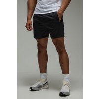 Man Active Stretch Gym-Shorts mit Reißverschluss-Taschen - Schwarz - 3XL, Schwarz von boohooman