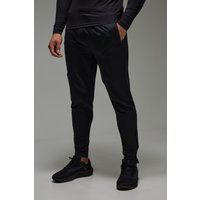 Man Active Stretch-Jogginghose mit Reißverschluss - Schwarz - XS, Schwarz Man Active Stretch-Jogginghose mit Reißverschluss - Schwarz - XS, Schwarz von boohooman