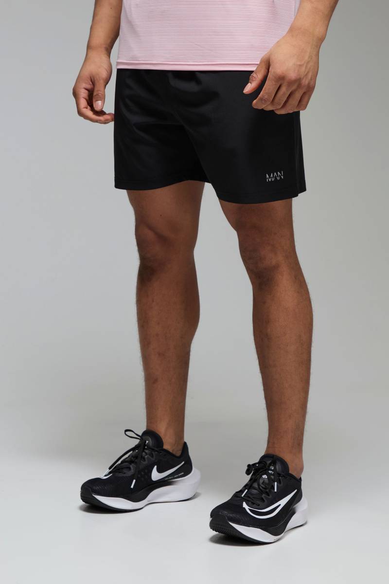 Man Active Stretch Shorts - Schwarz - XS, Schwarz von boohooman