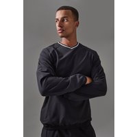 Man Active Sweatshirt - Schwarz - XS, Schwarz von boohooman