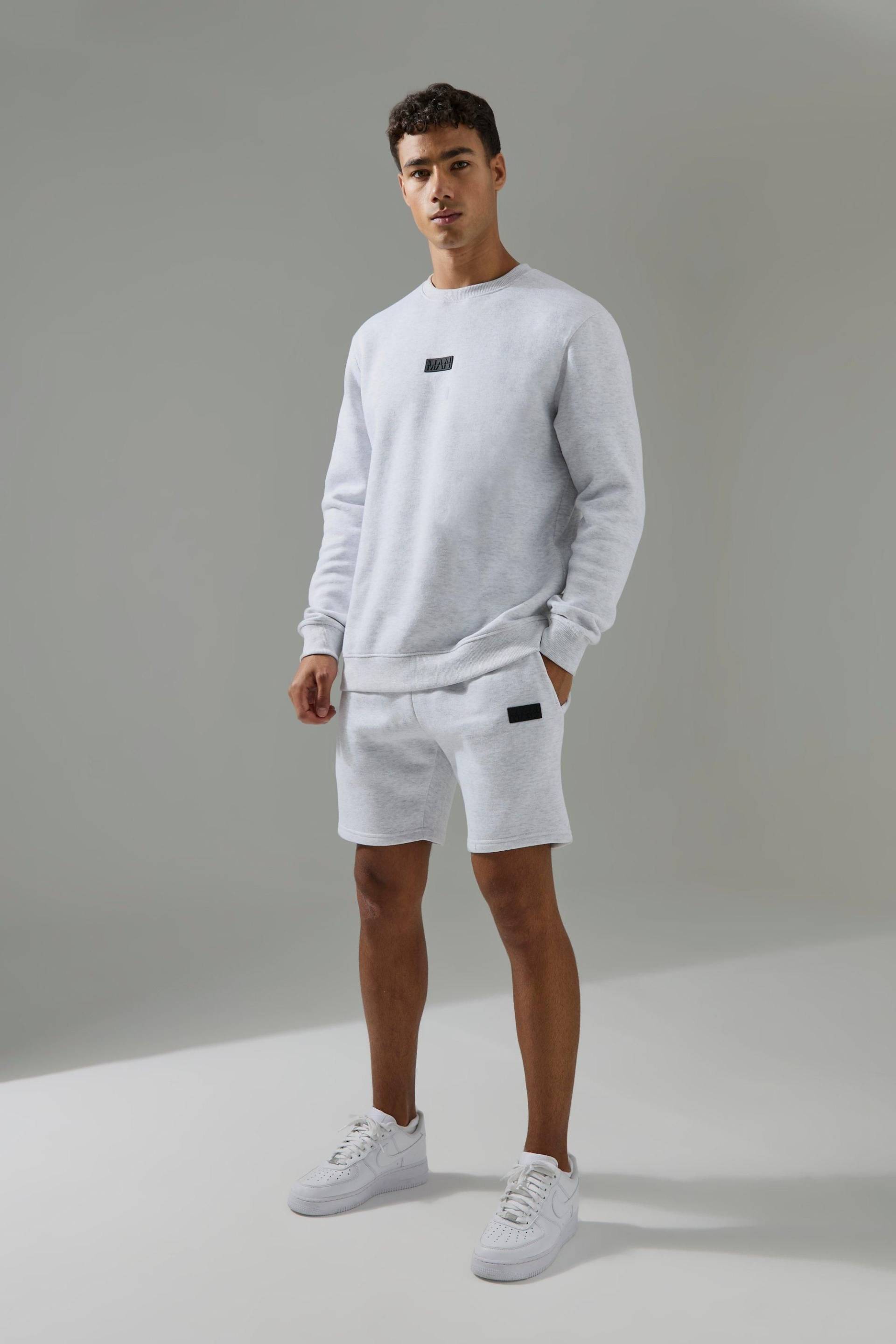 Man Active Sweatshirt & Shorts Trainingsanzug von boohooman