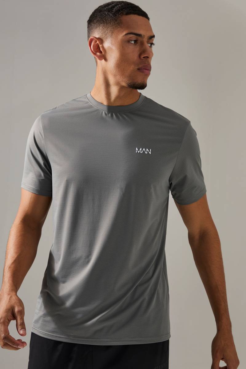 Man Active T-Shirt - Grau - XS, Grau Man Active T-Shirt - Grau - XS, Grau von boohooman