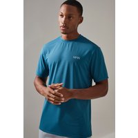 Man Active T-Shirt - Petrol - XS, Petrol von boohooman