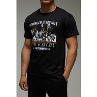 Man Active T-Shirt mit NYC Run Club Print - Schwarz - XS, Schwarz von boohooman