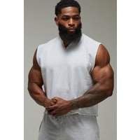 Kastiges Man Active Training Dept vesttop - Grau - S, Grau von boohooman