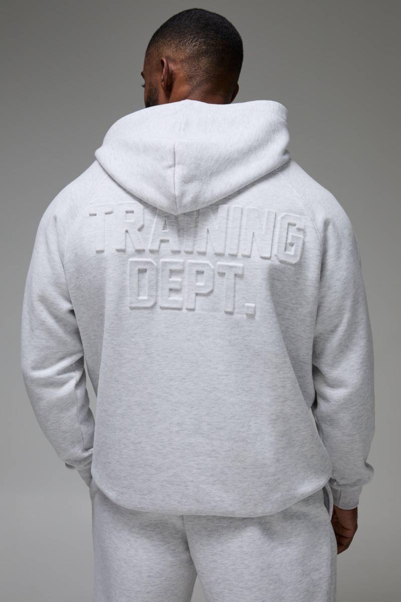 Man Active Training Dept Oversize Hoodie - Grau - XL, Grau von boohooman