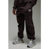 Man Active Training Dept Oversize Jogginghose - Braun - M, Braun von boohooman