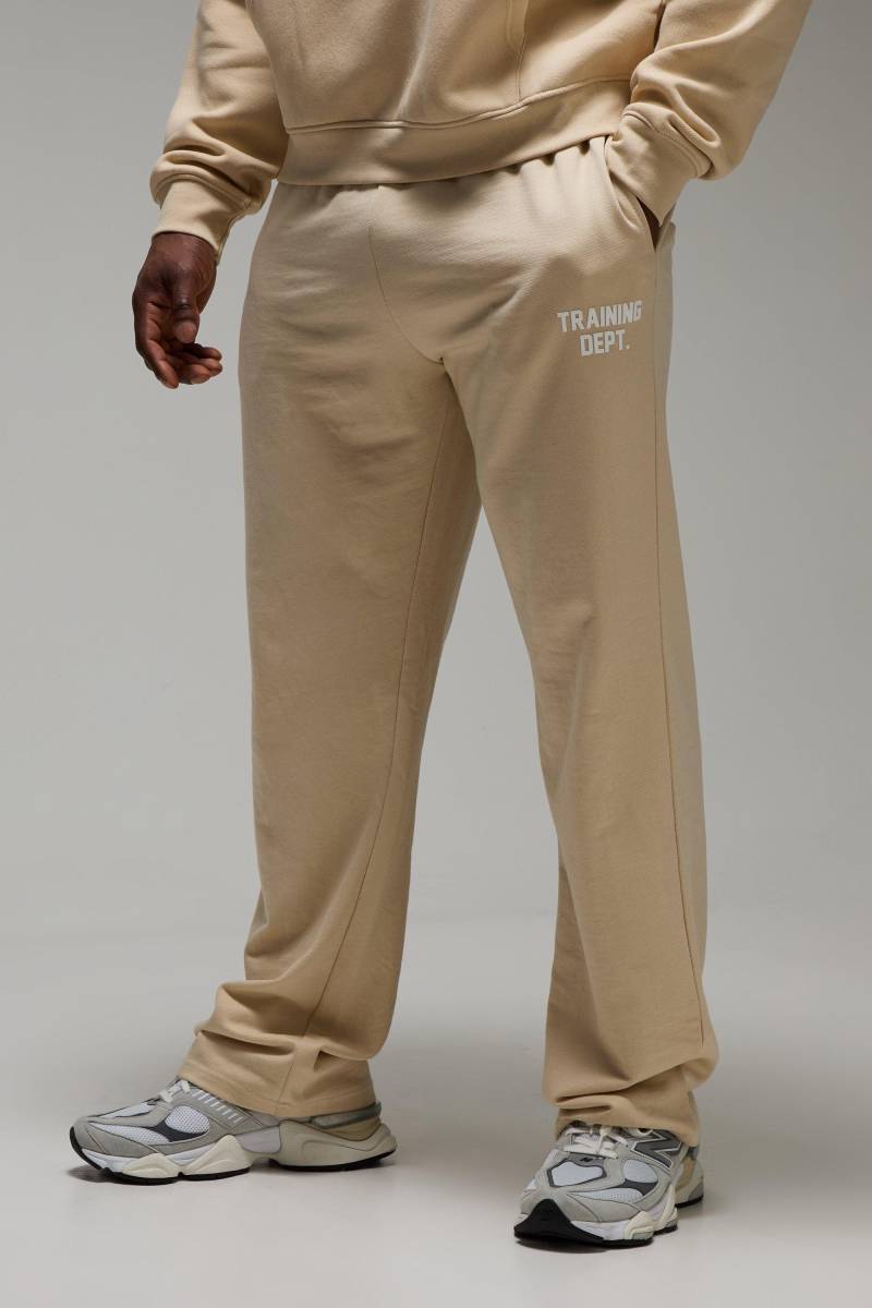Man Active Training Dept Oversize Jogginghose - Weiß - S, Weiß von boohooman