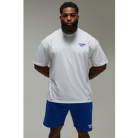 Man Active Training Dept Oversize T-Shirt & Shorts Set - Grau - XS, Grau Man Active Training Dept Oversize T-Shirt & Shorts Set - Grau - XS, Grau von boohooman