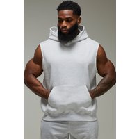 Man Active Training Dept ärmelloser Hoodie - Grau - XS, Grau Man Active Training Dept ärmelloser Hoodie - Grau - XS, Grau von boohooman