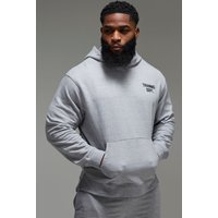 Man Active X Everlast Oversize Hoodie - Grau - XS, Grau Man Active X Everlast Oversize Hoodie - Grau - XS, Grau von boohooman