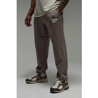 Man Active X Everlast Oversize Jogginghose - Braun - S, Braun von boohooman