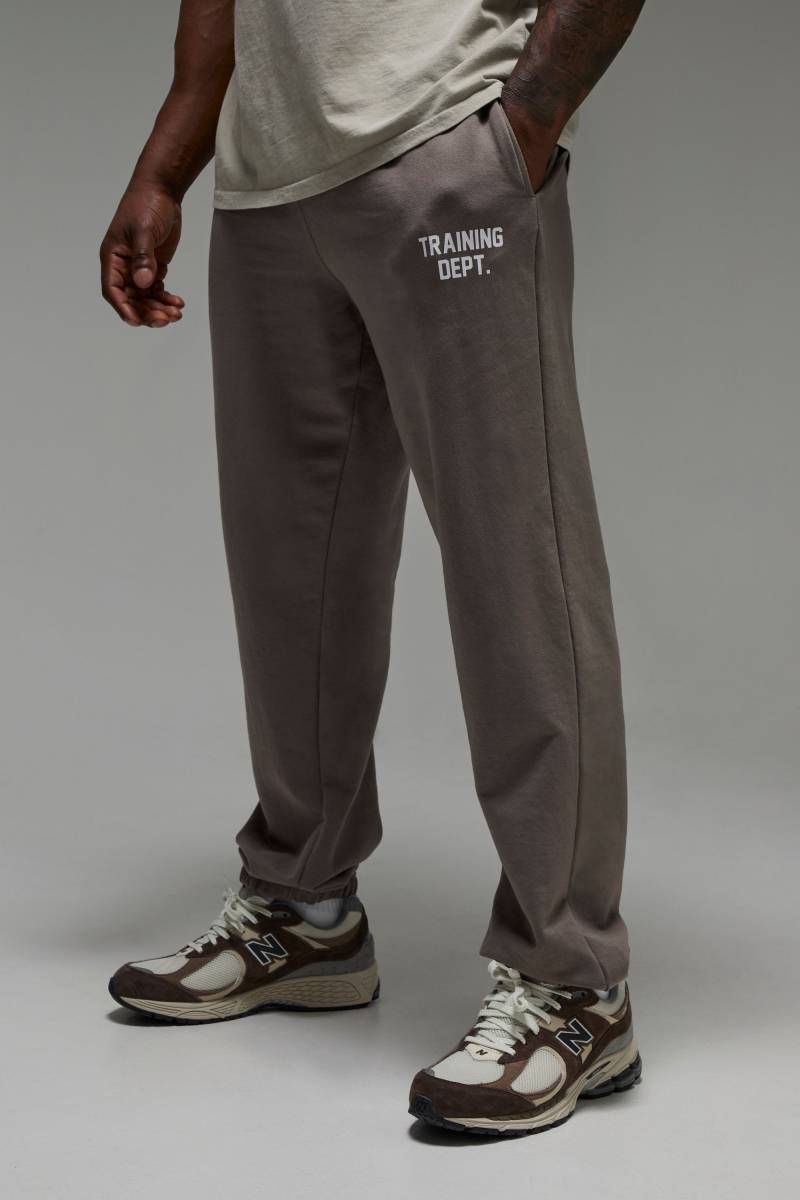 Man Active X Everlast Oversize Jogginghose - Braun - S, Braun von boohooman