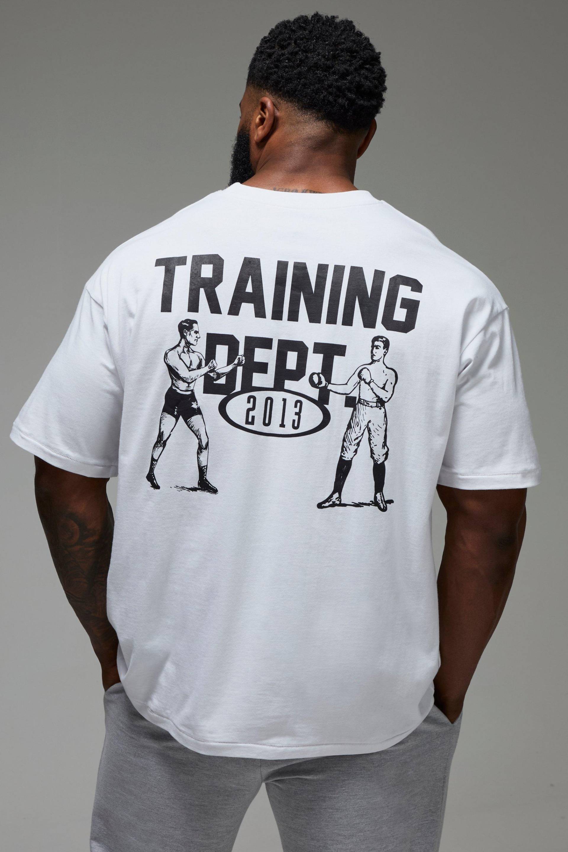 Man Active X Everlast Oversize T-Shirt - Weiß - S, Weiß von boohooman