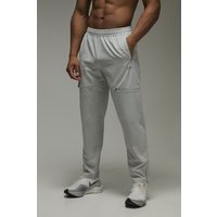 Man Active Cargo-Jogginghose mit Reißverschluss-Tasche - Grau - 2XL, Grau von boohooman