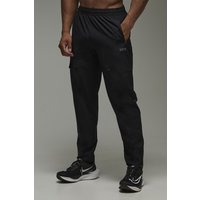 Man Active Cargo-Jogginghose mit Reißverschluss-Tasche - Schwarz - XS, Schwarz von boohooman