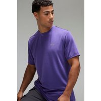 Man Active meliertes T-Shirt - midnight - XS, midnight Man Active meliertes T-Shirt - midnight - XS, midnight von boohooman
