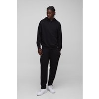 Man Basic Hoodie & lockere Jogginghose - Schwarz - XS, Schwarz von boohooman