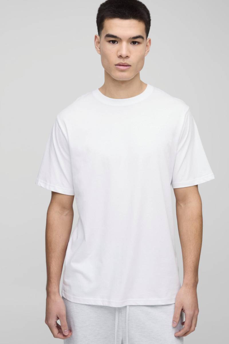 Man Basic Rundhals T-Shirt - Weiß - XS, Weiß Man Basic Rundhals T-Shirt - Weiß - XS, Weiß von boohooman