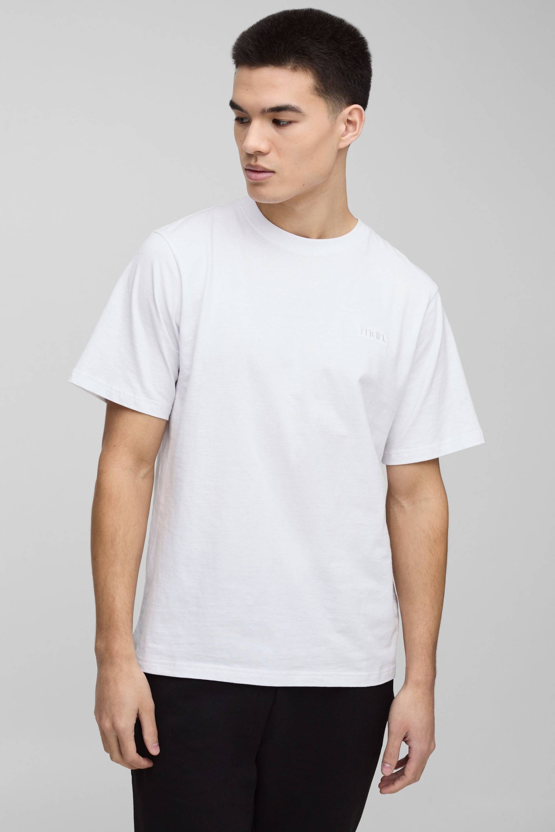 Man Basic Rundhals T-Shirt von boohooman