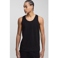 Man Basic vesttop - Schwarz - XS, Schwarz von boohooman