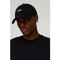 Kappe mit Man-Logo - Schwarz - ONE SIZE, Schwarz von boohooman