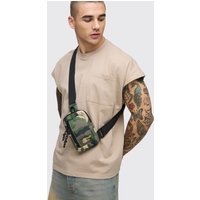 Man Camouflage Umhängetasche von boohooman