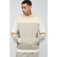 Man Colorblock Hoodie - Grau - XS, Grau Man Colorblock Hoodie - Grau - XS, Grau von boohooman
